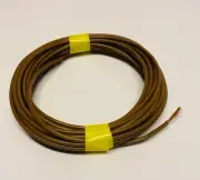 0.5mm / 20AWG Insulated PVC Single Core V75 Bare Copper Hook Up Wire Brown x 5m