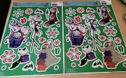2 Disney Nightmare Before Christmas 20 Static Window Clings Jack Zero Oogie