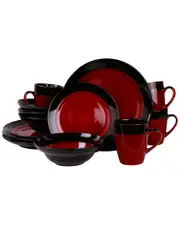 Elama Tanizia 16pc High Gloss Dinnerware Set