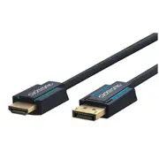 Clicktronic 1m Male Active DisplayPort to HDMI Cable Connector For Laptop/PC BLK