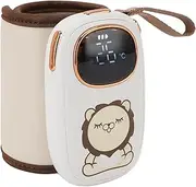 Baby Bottle Warmer Wrap, USB Charging Heating Sleeve, Constant Temperature Insulation Bag with Built in Heating Device, Portable and Reusable for Outings, Travel, Business Trips