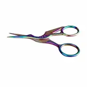 Stork Vintage Stainless Steel Embroidery Scissors - 4.5inch Curved Bird Sciss...