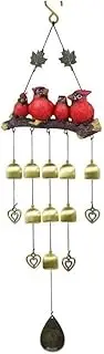 Handmade Resin Bird Wind Chime Antique House Decoration Bells Wall Window Door Wind Bell Hanging Ornaments Crafts Gift