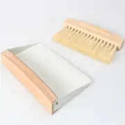 Mini Dustpan and Brush Set, Small Beechwood Broom and Dust Pan Set, Portable ...