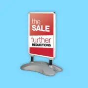 A1 Outdoor Double Sided Snap Frame Advertising Poster Stand | Water Tank Base