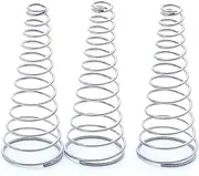 Compression Springs,Extension Spring,3Pcs, 304 Wire Diameter 1mm 1.2mm Stainless Steel Taper Pressure Spring, Tower Springs Conical Cone,Accessory Tools DIY (Length : 1.2x8 15x15 6mm) (Size : 1x9 15x