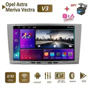 icreative 8 Inch Car Radio Android For Opel para Astra Meriva Vectra Antara Zafira Corsa 2 DIN Multimedia Carplay GPS 2+32GB silver
