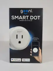 Geeni Smart Dot Wi-Fi Control White Outlet Plug No Hub Required Works with Alexa