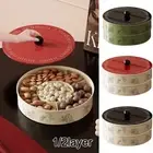 Large capacity Snacks Household Candy Box Multi-layer Grid Nut Storage Boxes