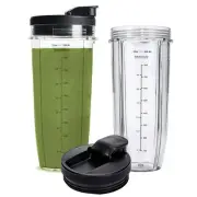 32OZ Replacement Cups Compatible with Ninja Nutri BN401, SS101, BN400, BN800,...