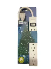 Philips 2 Feet 6-Outlet Power Strip Cord With Surge Protector Brand New Unused