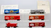 1986 BACHMANN Gaines Gravy Train Theme HO Gauge Set 5 Cars, Lighted Locomotive