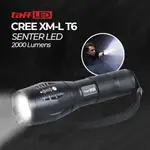 CREE XM-L T6 2000 流明 LED 手電筒 E17