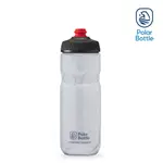 POLAR BOTTLE 20OZ 雙層保冷噴射水壺 JERSEY KNIT 白 / 公路車 自行車 腳踏車 保冷水壺