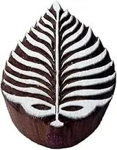 Indian Floral Pattern Fern Leaf Wood Block for Printing