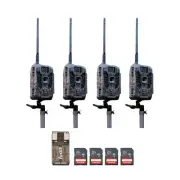 Stealth Cam DECEPTOR MAX 2.0 with 32 GB Memory Card and Card Reader 4 Pack
