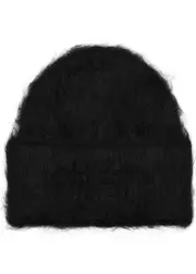 Totême Alpaca-blend Beanie - Black ONE SIZE