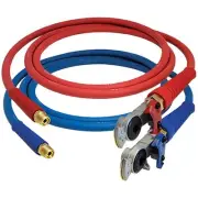 Tectran 13S15401 3/8" Air Brake Red And Blue Jumper Hoses With Flex Grip Hd And