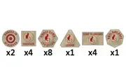 Flames of War: Desert Rats Tokens - Token Set