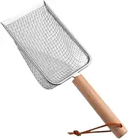 Leefasy Cat Litter Sifting Tool, Sand Scooper for Reptiles and Cats, 4.3mm Mesh