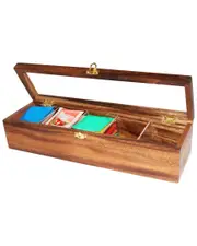 Woodard & Charles 5-Compartment Tea Box