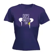 Oops Omelette Time - Funny Novelty Womens T-Shirt T Shirt Tshirt