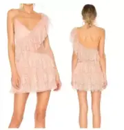 House of Harlow 1960 x REVOLVE Pauline Mini Light Pink Lace Dress in Rose