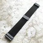 Modern Black Color Adjustable Milanese Loop Mesh Band Strap for Fitbit Versa