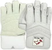 Almos Sports Cricket Wicket Keeping Gloves – Professional for Cricket Sports, High-Density, Hand Protection Gloves, Durable Construction, Superior Grip, Comfort, Flexibility | Adult Men Size |