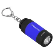 2.1" Mini Rechargeable LED Keychain Flashlight USB Charging Blue