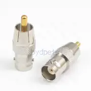 RCA male plug to BNC female jack Connector Adapter for Video Audio Coaxial Coax