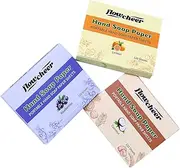 flowcheer Paper Soap Sheets For Hand Washing - (360 Sheets) Coconut, Blueberry, Lemon Scents Portable Travel Soap Sheets, Eco-Friendly, Dissolvable Hand Soap for Camping, Travel, On-the-Go Use
