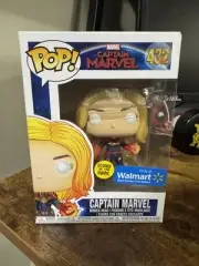 Funko Pop! Vinyl: Marvel Captain Marvel Walmart #432 With Protector