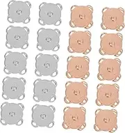 HOODANCOS 20pairs Magnetic Snap Buttons: for Clothes Purses and Handbags - 14mm Plum Versatile Magnetic Closures for Sewing Scrapbooking DIY Craft Projects