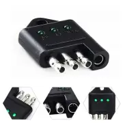 NEW Nylon 4 Way Flat Trailer Wiring Tester Light Brake Tail Turn Signal