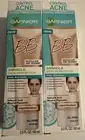 2 NWB Garnier BB Cream Anti Acne Miracle Skin Perfector Light/Medium HTF Exp2016