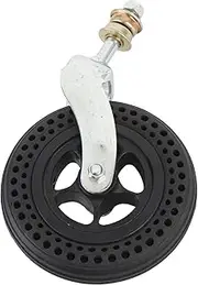 Generic Swivels Caster Wheels Soft Rubber Caster Wheel, 6 Inch Shopping Cart Wheel Replacement, 75KG Load Bearing TPE Rubber Swivels Caster Replacement for Hand Cart Trolley