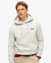 Essential Logo Hoodie | Glacier Grey Marle