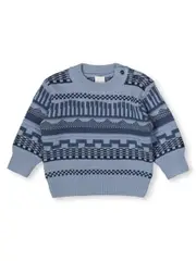 Baby Pattern Knitted Jumper