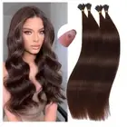 200PCS Thick 100% NANO Tip Remy Human Hair Extensions Nano Micro Ring Beads 100G