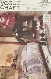 Vintage Vogue Craft Pattern 8241: Victorian Doll Clothes by Linda Carr