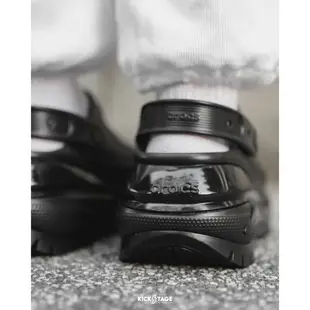 CROCS MEGA CRUSH CLASSIC CLOG 經典光輪 黑色 奶茶色 超厚底 洞洞鞋 涼鞋【207988】