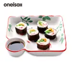 ONEISALL 陶瓷家用餐具碟 早餐盤 菜盤 餃子盤 醋碟 醬料碟創意簡約風格 7.5 英寸