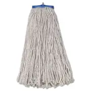 Boardwalk Mop Head, Economical Lie-Flat Head, Cotton Fiber, 20oz, White, 12/Cart