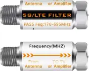 2Pcs 5G Filter Improves Antenna Amplifier Signals - LTE Filter for TV Antenna Si