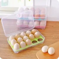 在飛比找蝦皮購物優惠-15 Grids Plastic Egg Storage B