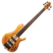 Cort A5 Plus SC 5 String Single Cutaway Bass Poplar Burl Top Bartolini Active