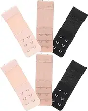 [VALICLUD] Soft Polyester Bra Extenders 2 Hooks Elastic Band Extension Straps for Women's Comfortable Fit Maternity Use