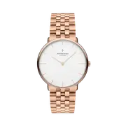 Nordgreen Women's Native 5-Link Bracelet 32mm Women's Rose Gold Dress Watch