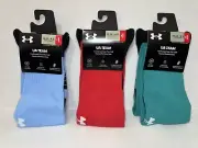 Under Armour Over the Calf UA Team Cushioned Socks 3 Pair Youth 13.5-4.5 NEW